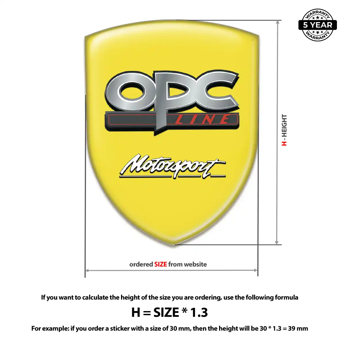Opel Domed Emblem Resin Luxe