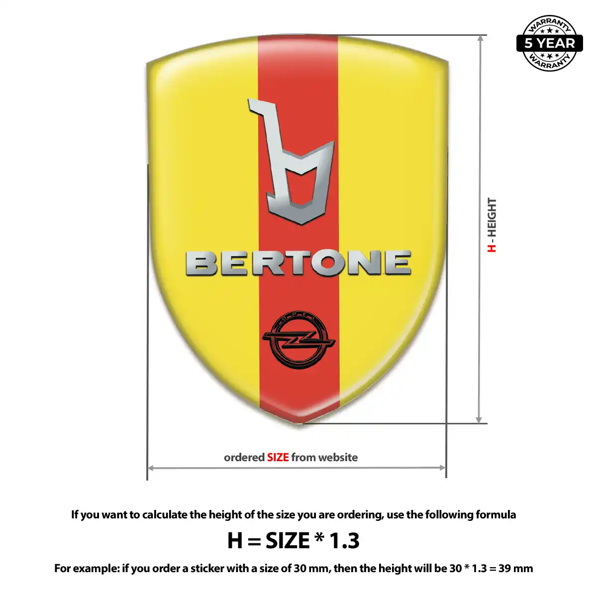 Opel Domed Emblem Signature Grade