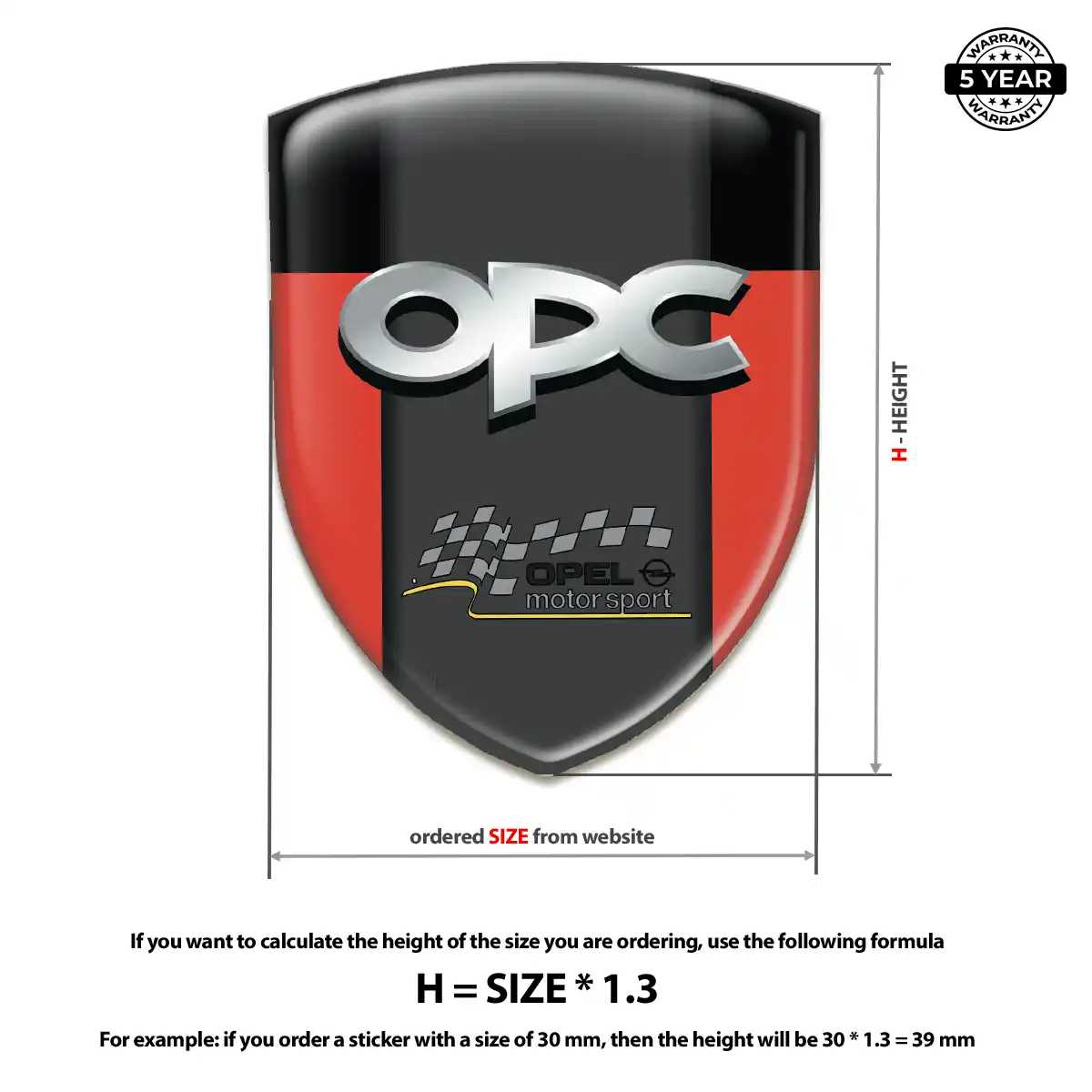 Opel Domed Emblem Sleek Style