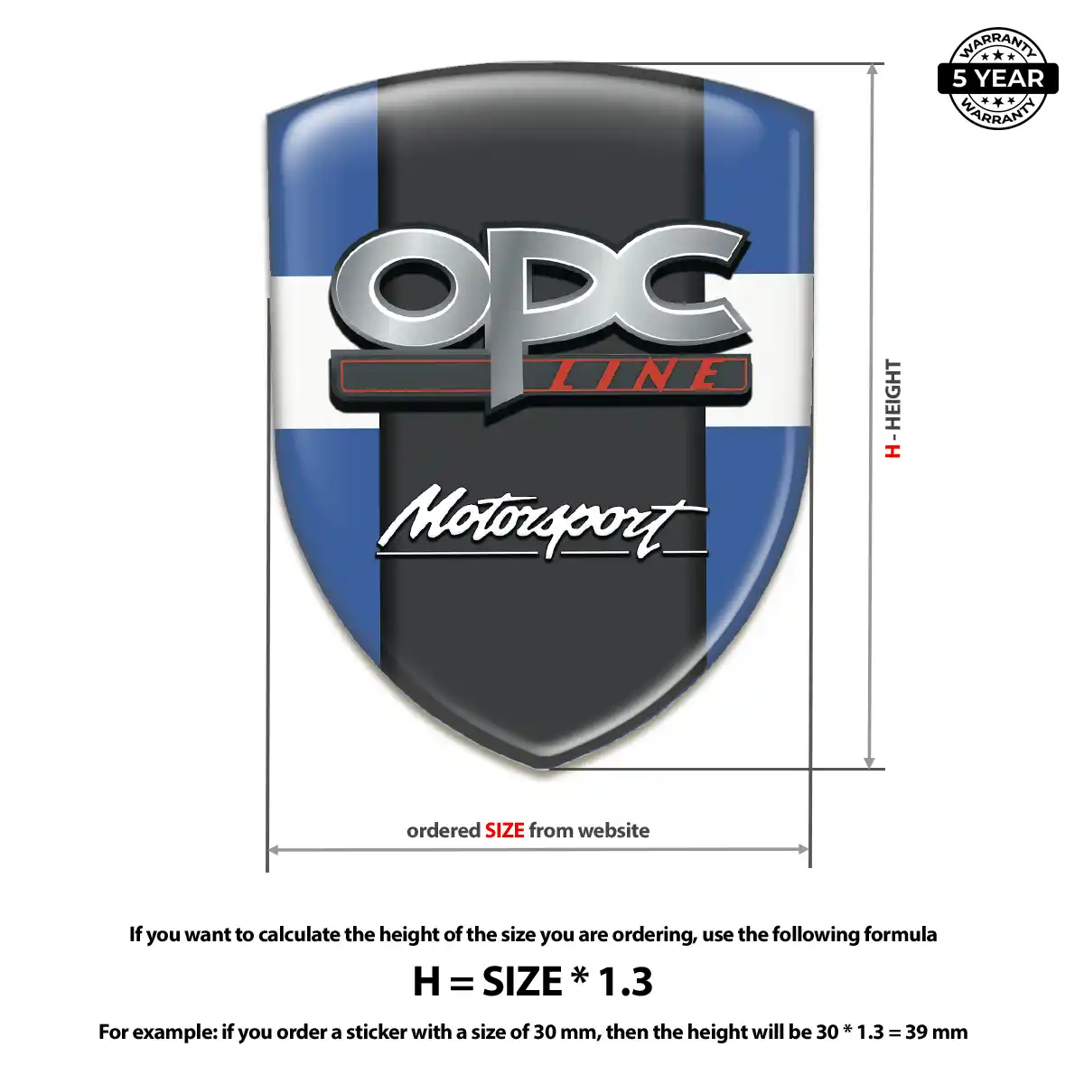 Opel Domed Logo Decal Elite Edition