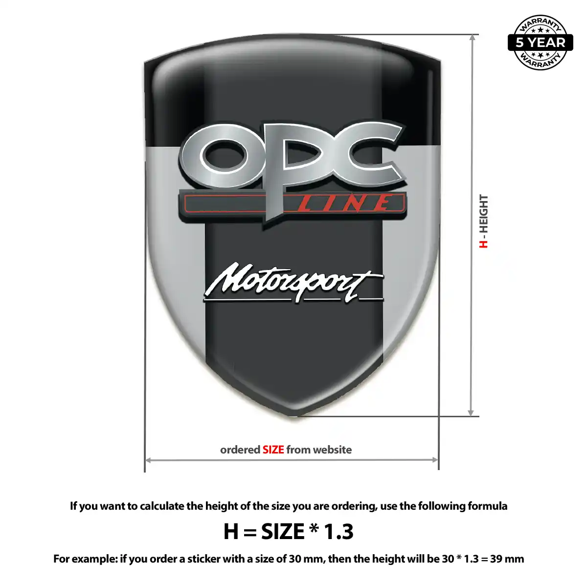 Opel Domed Logo Decal Signature Grade