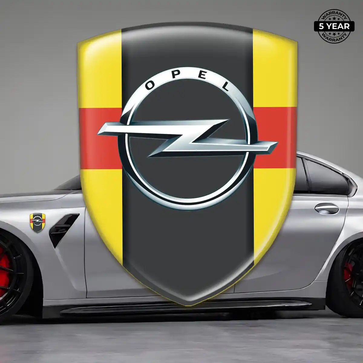Opel Domed Logo Sticker Resin Luxe