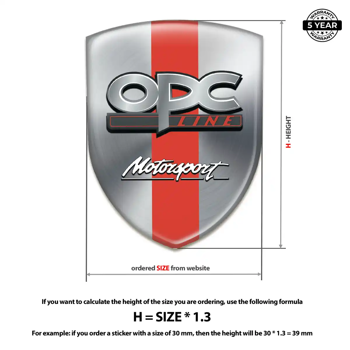 Opel Domed Logo Sticker Sleek Style