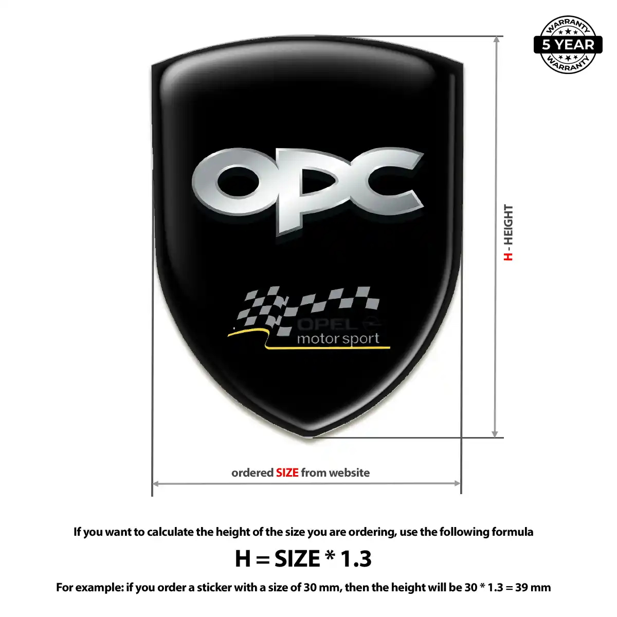 Opel Emblem Badge Cabin Style