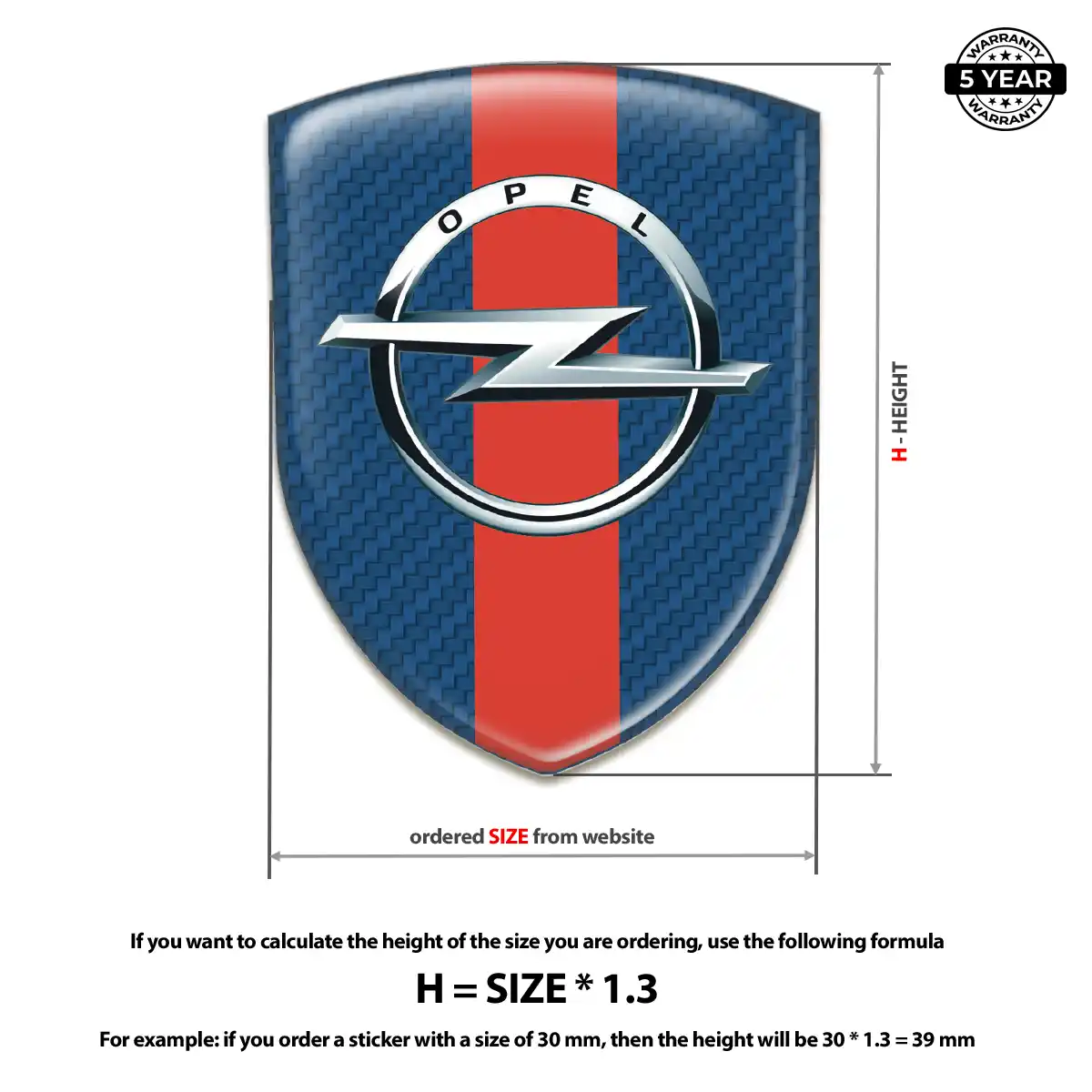 Opel Emblem Badge Deluxe Edition