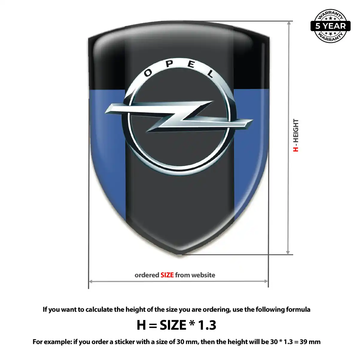 Opel Emblem Badge Elite Finish