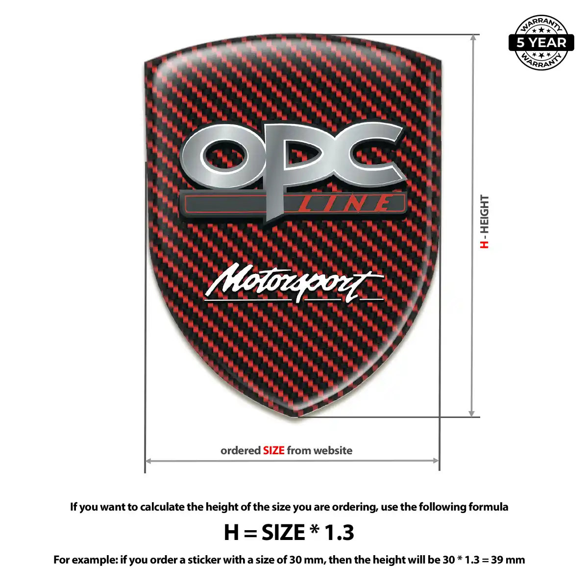 Opel Emblem Badge Logo Deluxe Edition
