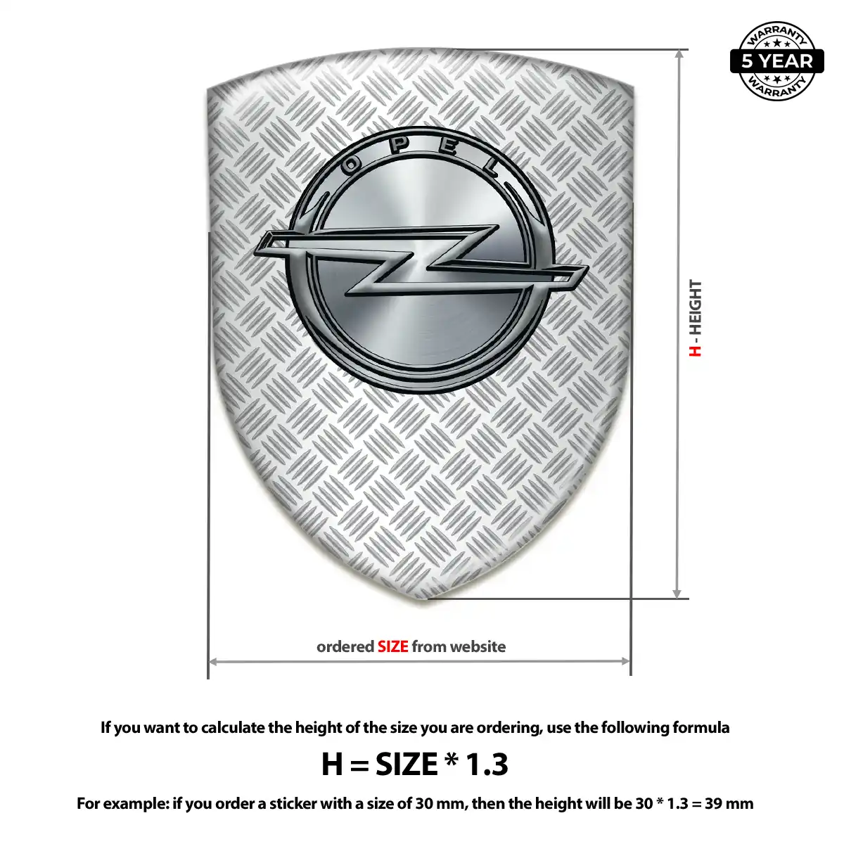 Opel Emblem Badge Logo Elite Edition