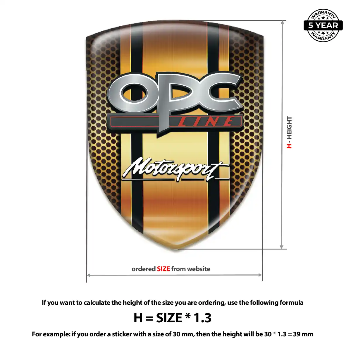 Opel Emblem Badge Logo Exclusive Series