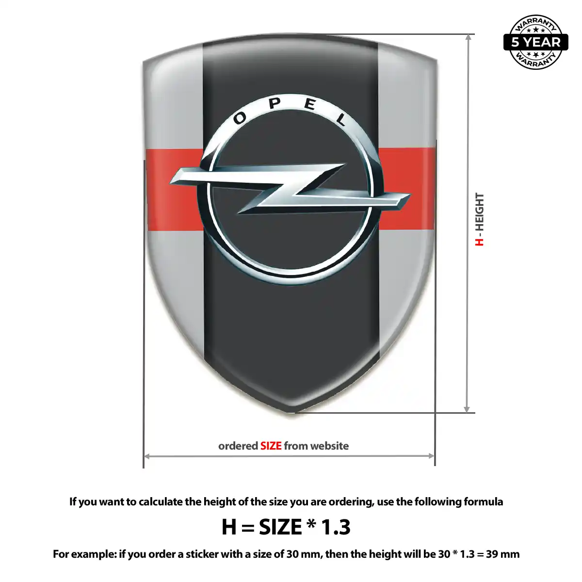 Opel Emblem Badge Logo Noble Edition