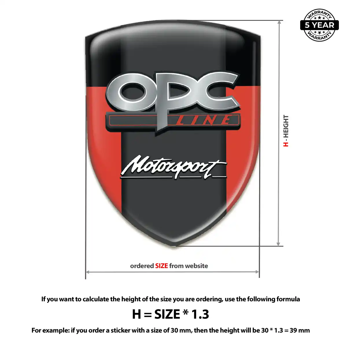 Opel Emblem Badge Logo Premium Dome