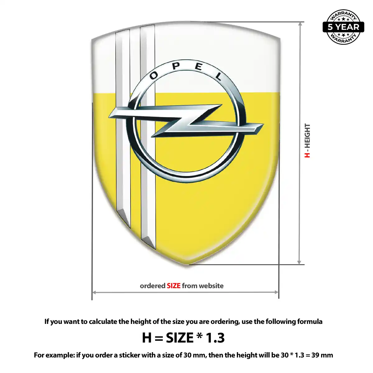 Opel Emblem Badge Opulent Line
