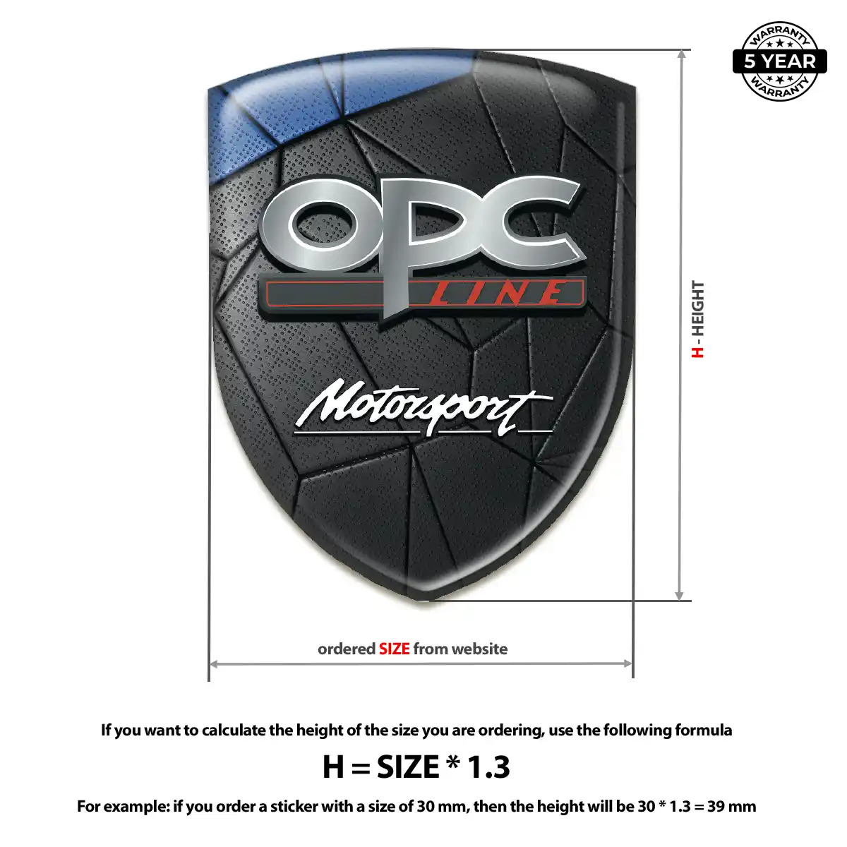 Opel Emblem Badge Outer Style