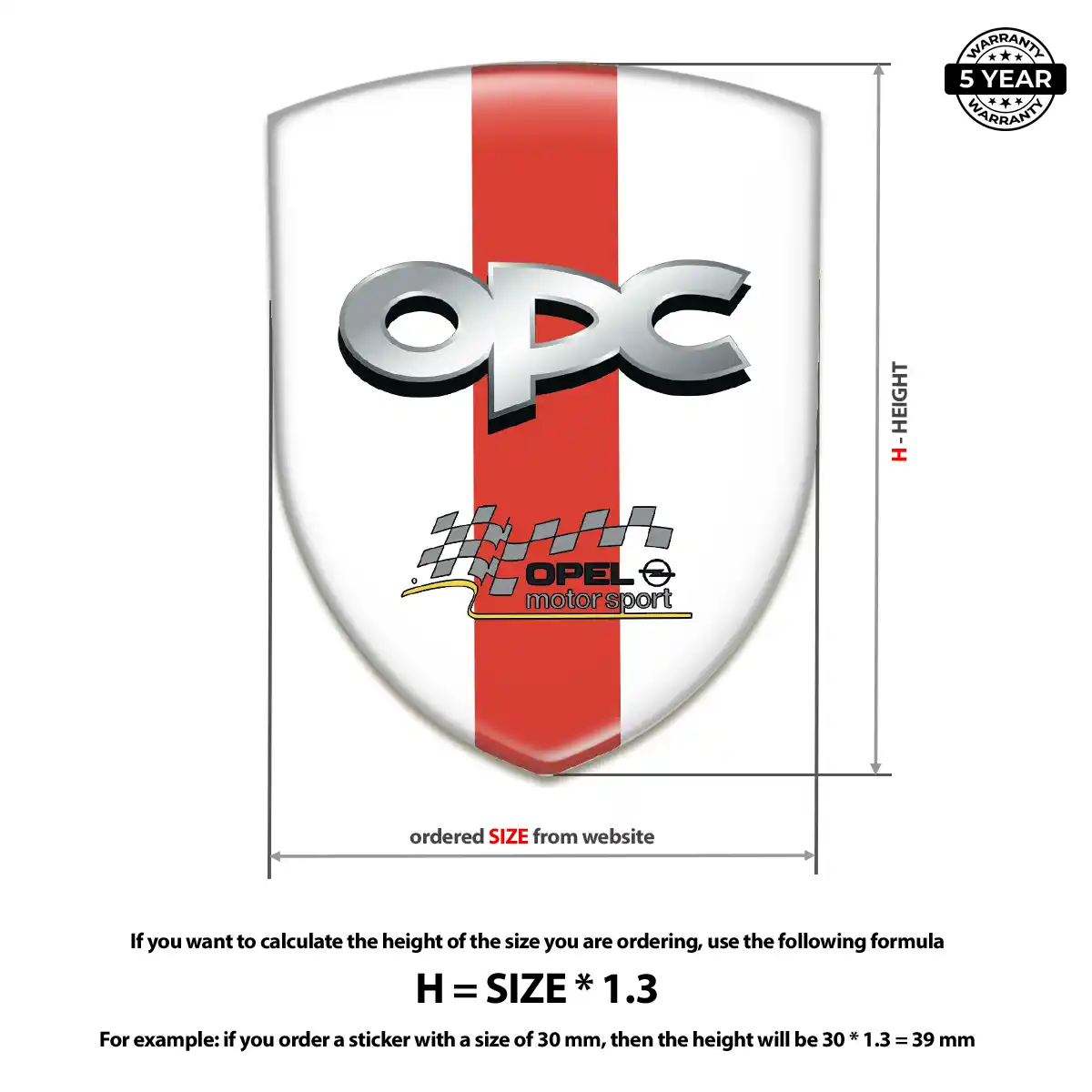 Opel Emblem Badge Prime Quality