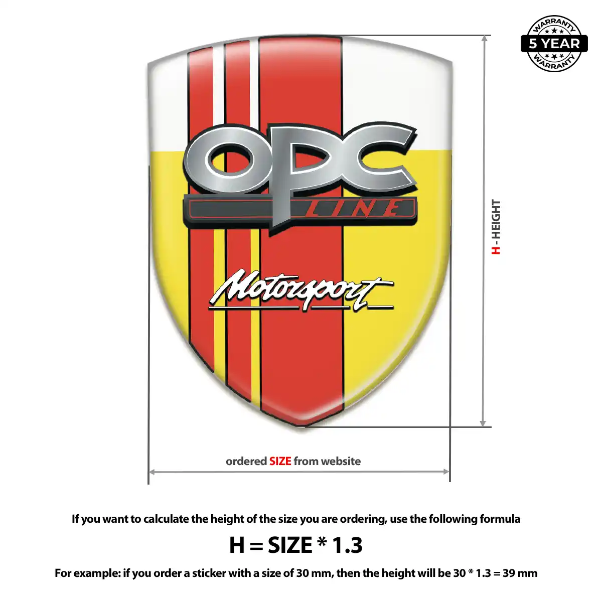 Opel Emblem Badge Resin Elite