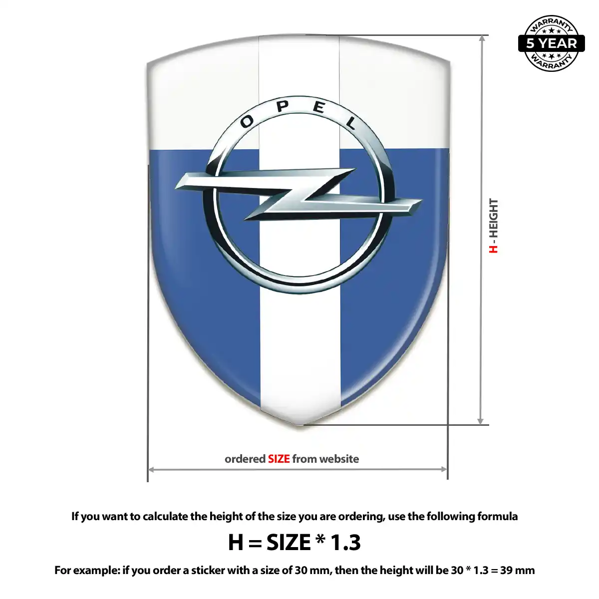 Opel Emblem Badge Superior Craft
