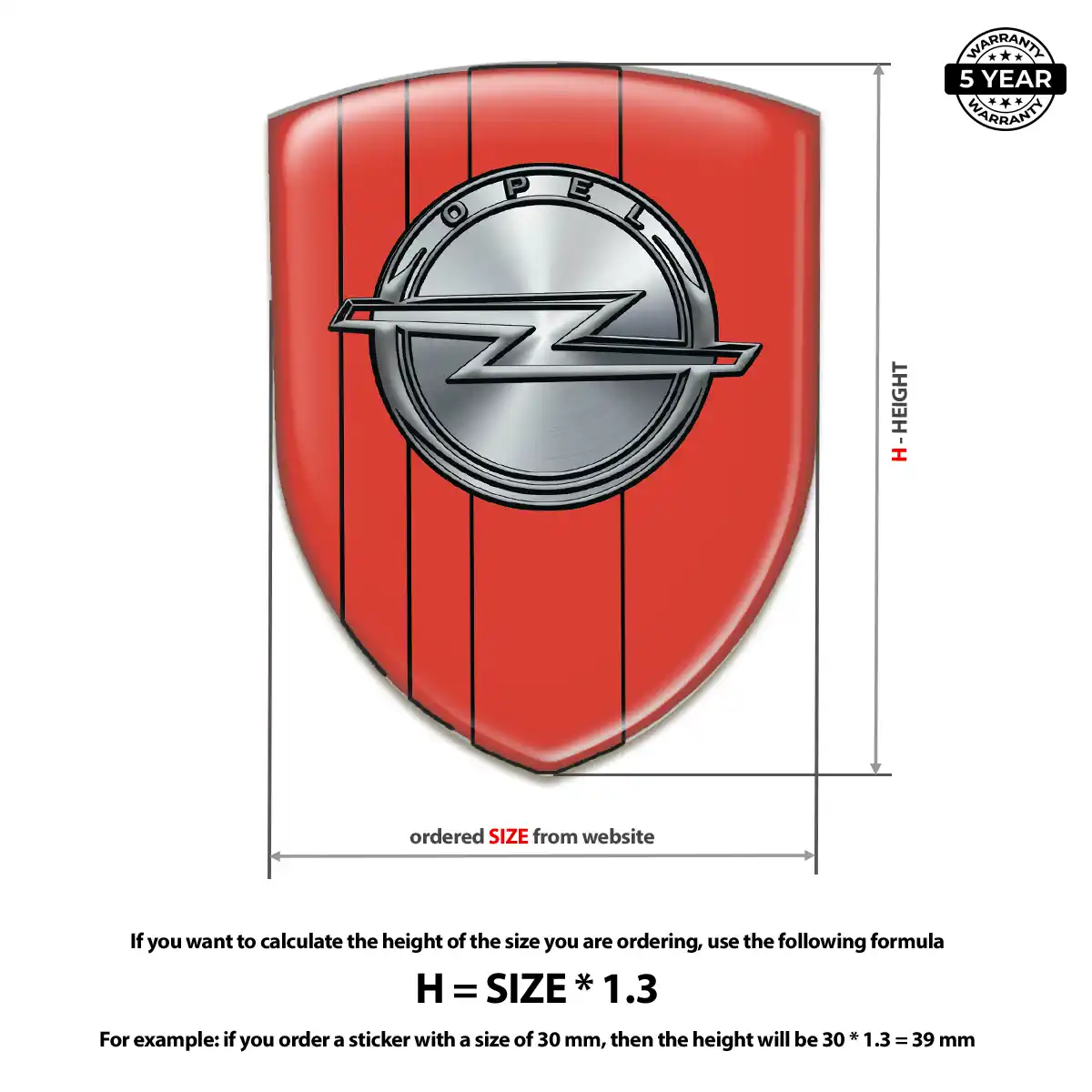 Opel Emblem Crest Cabin Style
