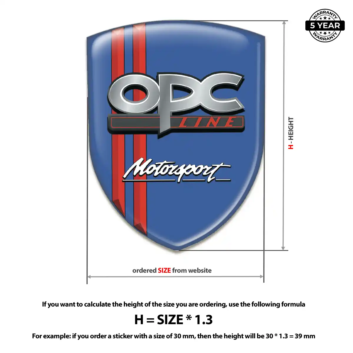 Opel Emblem Crest Premium Dome