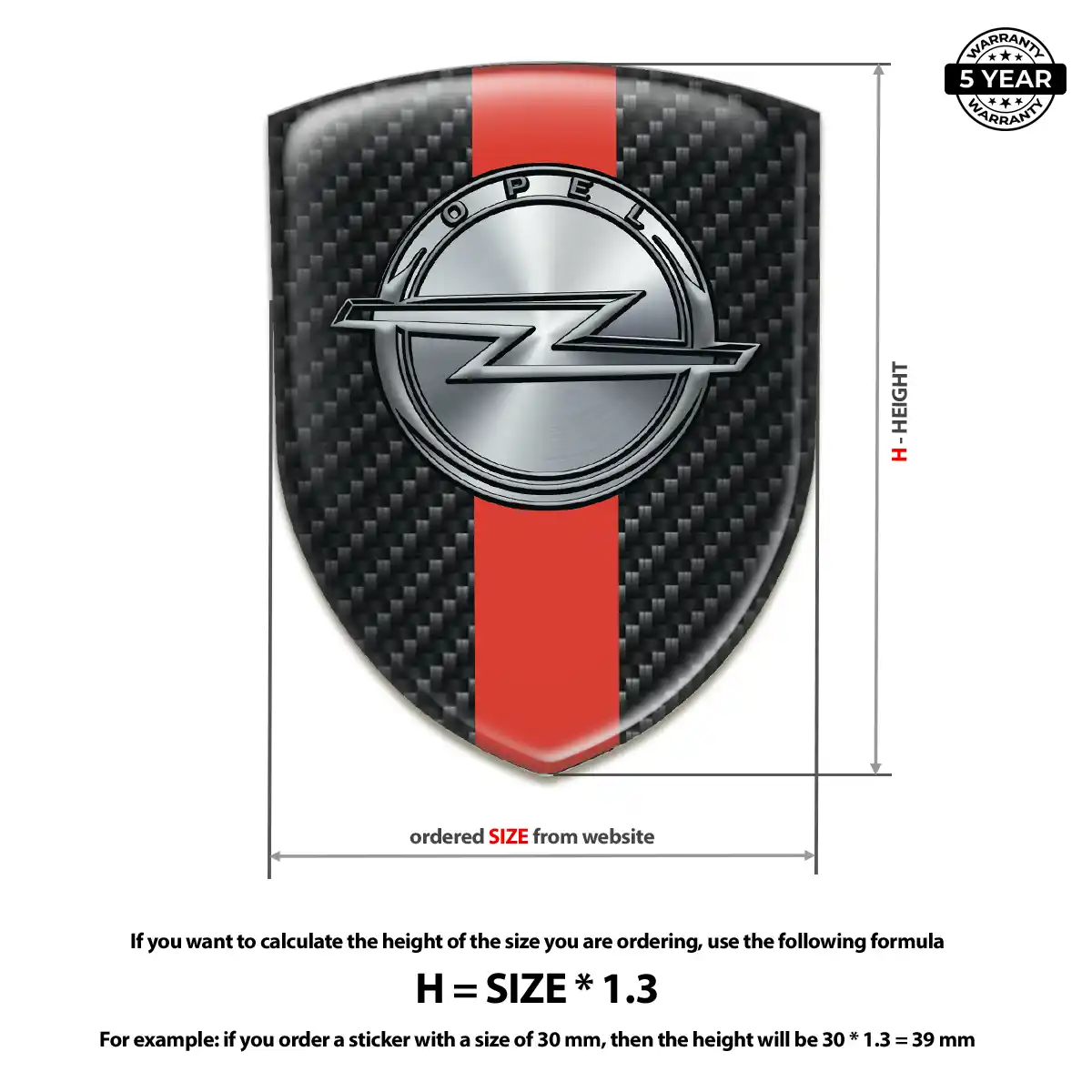 Opel Emblem Crest Prestige Line