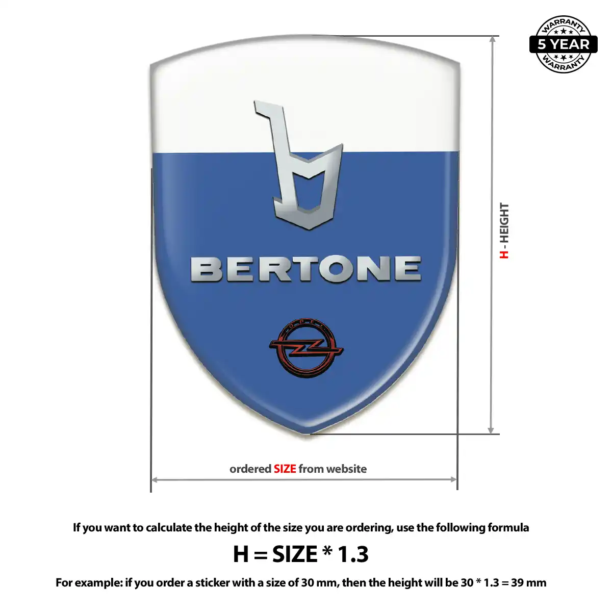 Opel Emblem Crest Resin Luxe