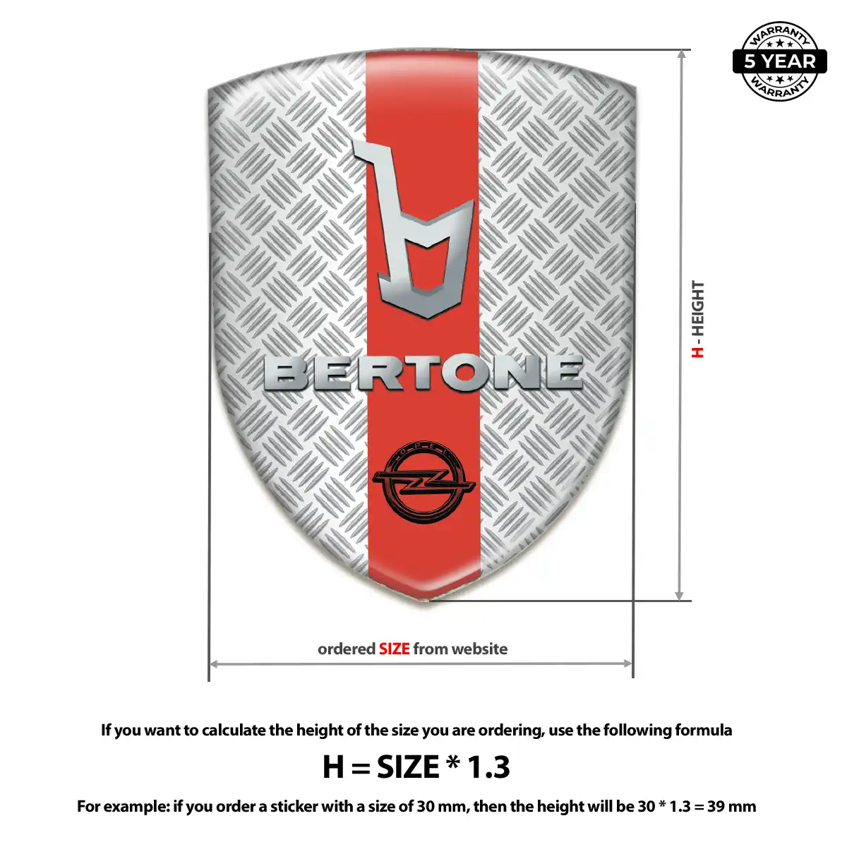 Opel Emblem Domed Badge Deluxe Edition