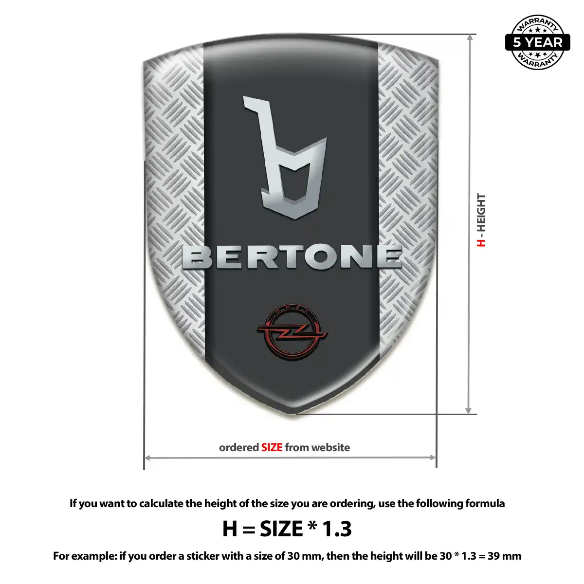 Opel Emblem Domed Badge Elite Edition