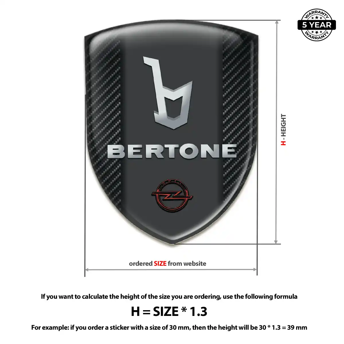 Opel Emblem Domed Badge Exclusive Series