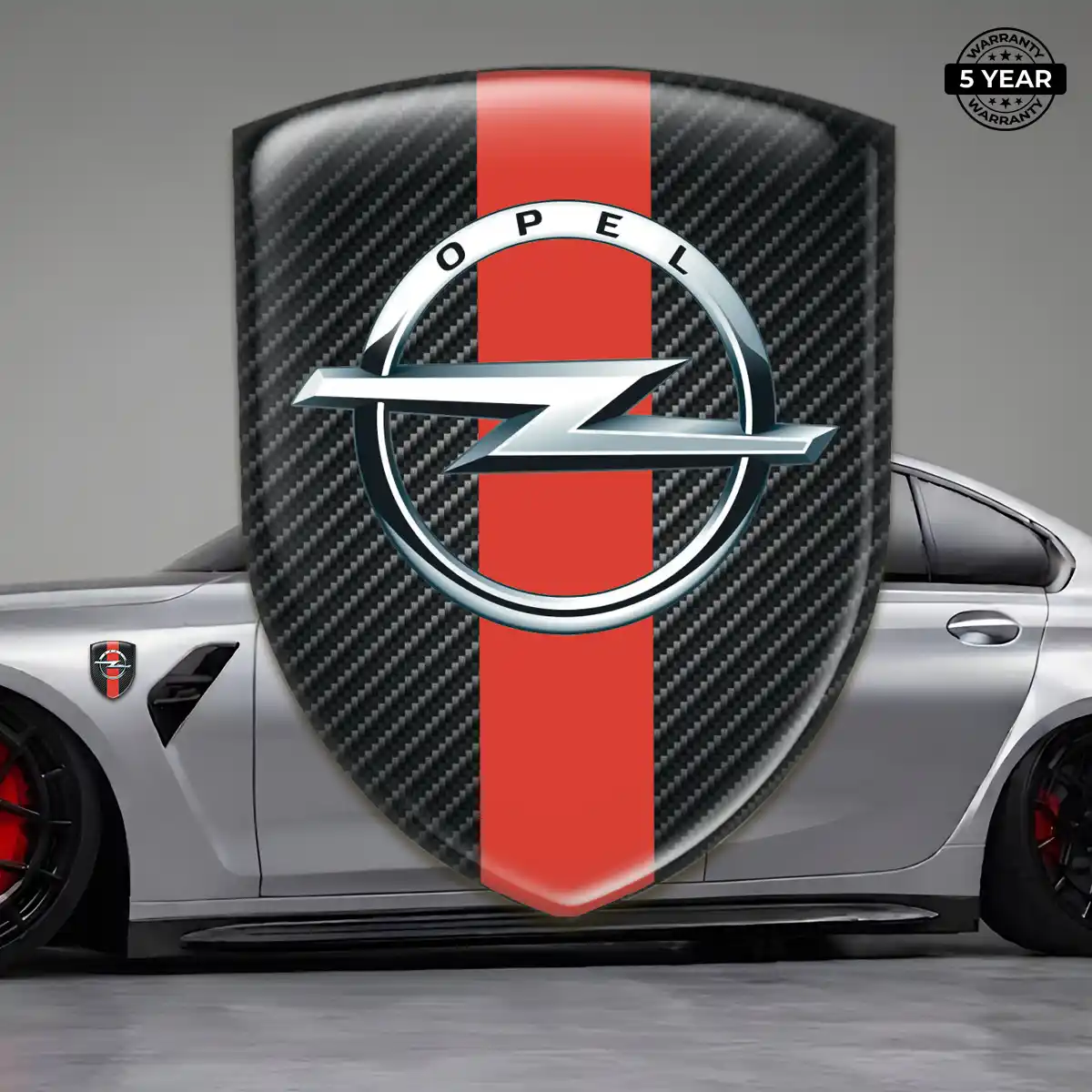 Opel Emblem Domed Badge Exterior Luxe