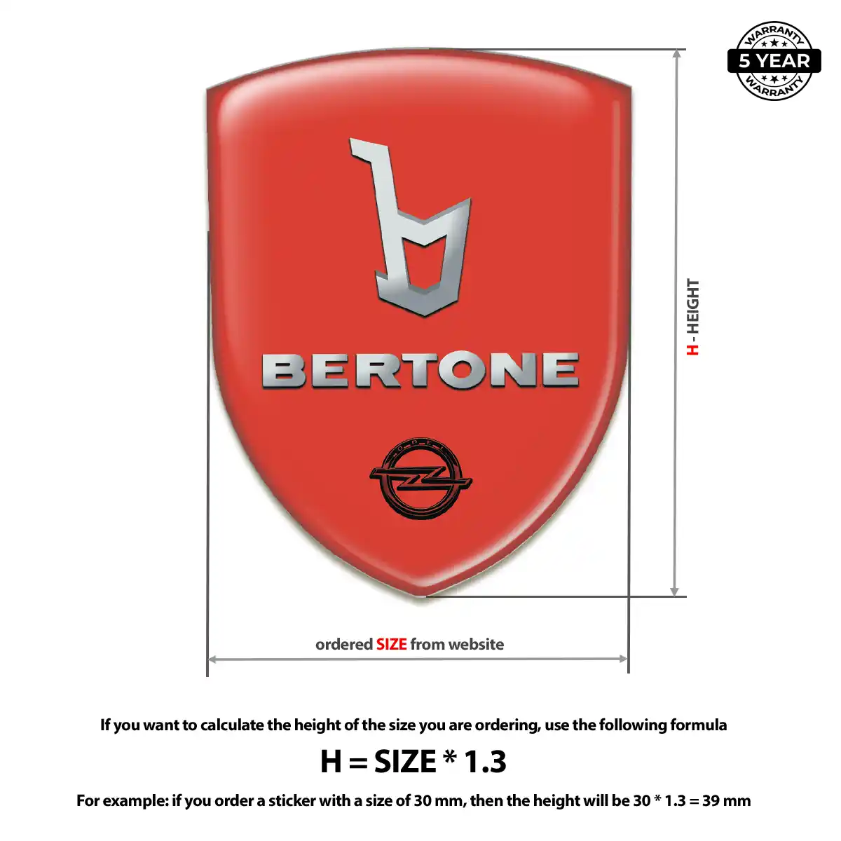 Opel Emblem Domed Badge Refined Design