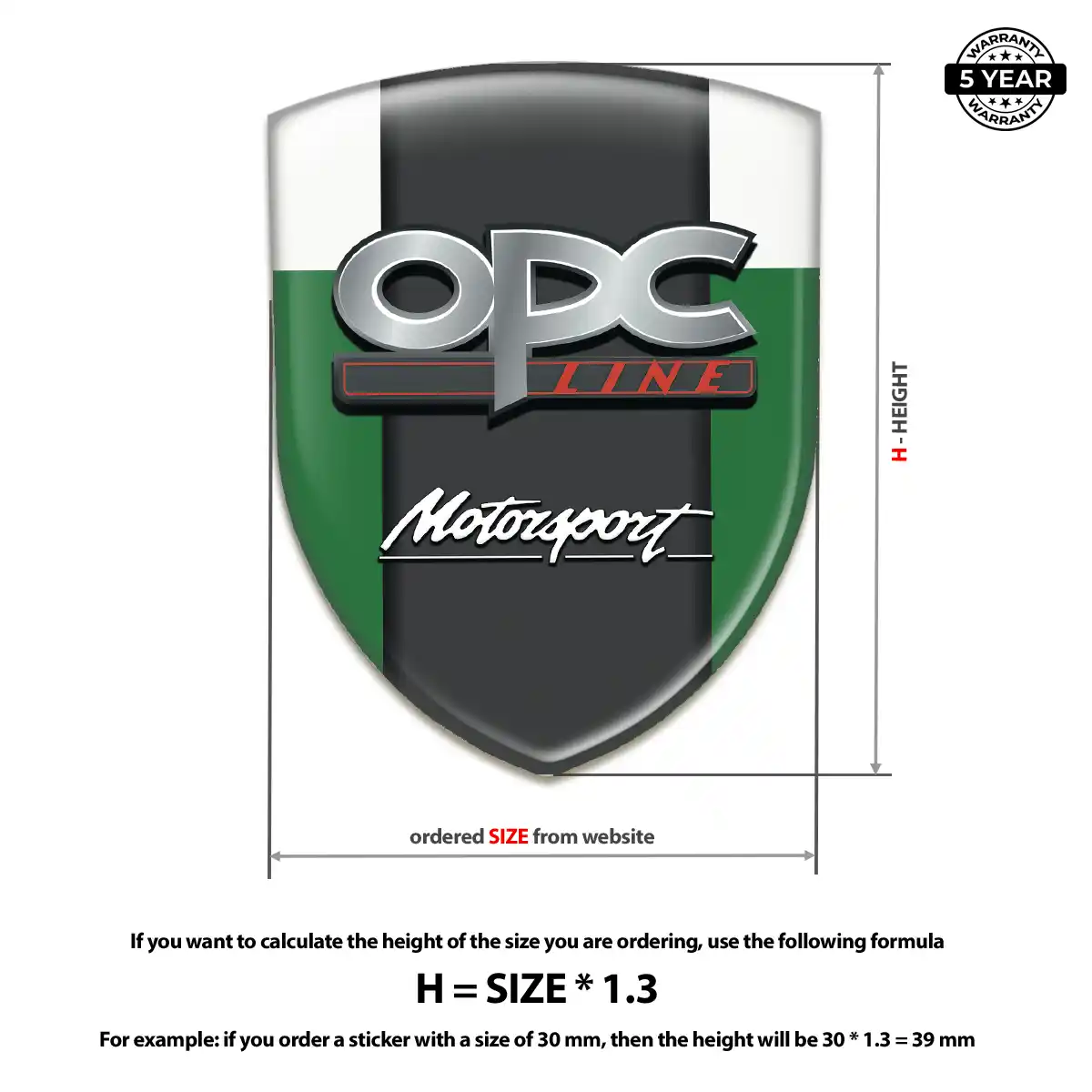 Opel Emblem Domed Badge Resin Elite