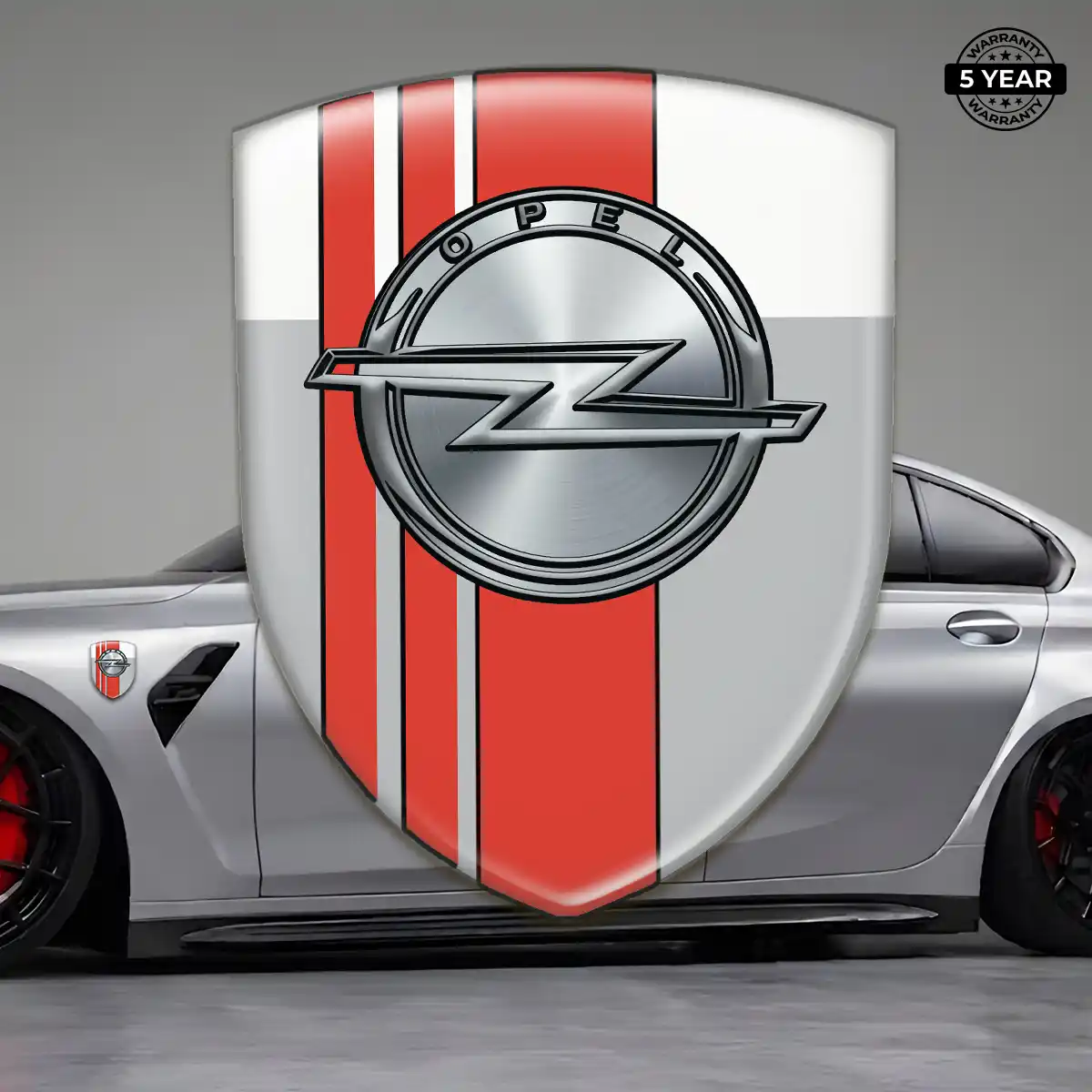 Opel Emblem Domed Badge Sleek Style