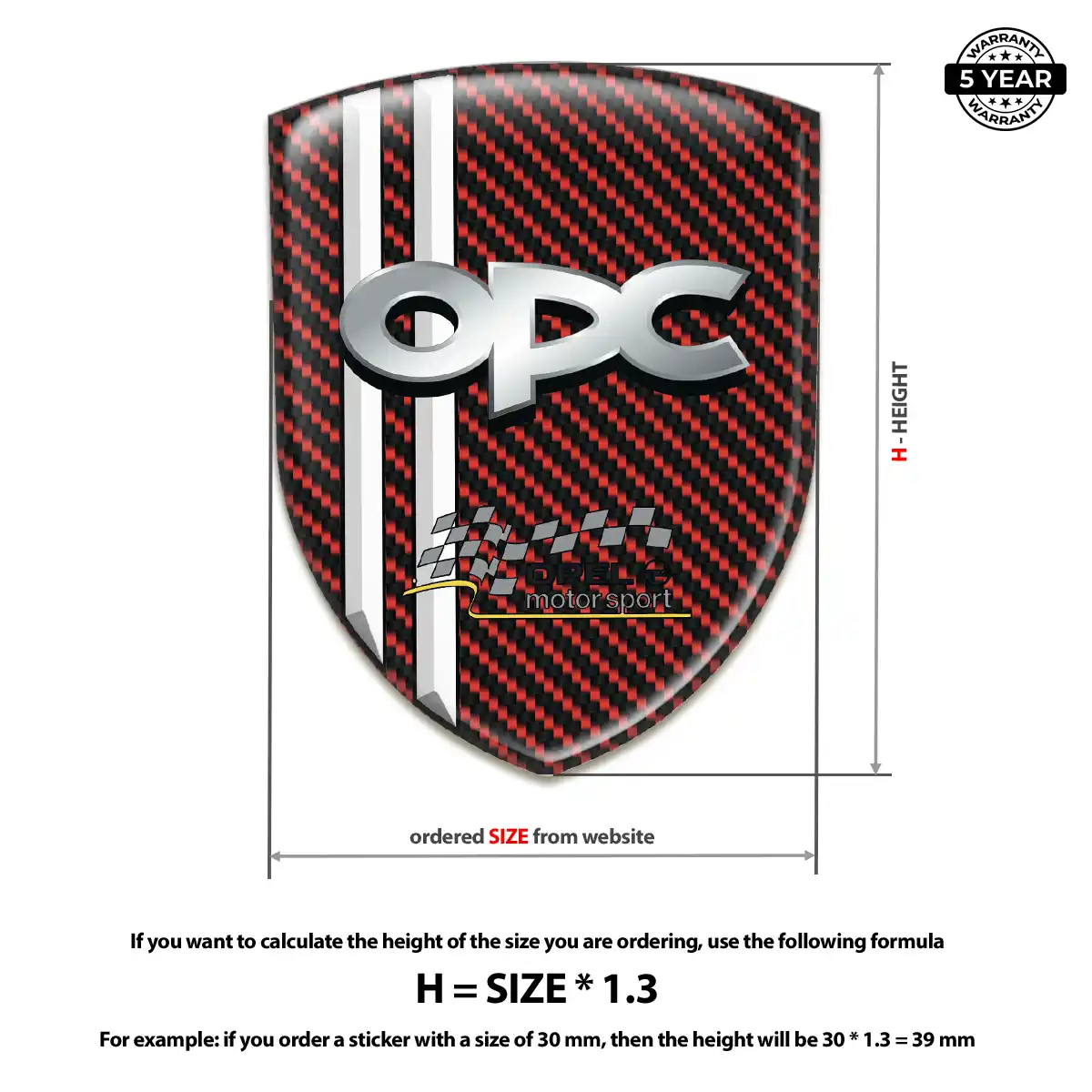 Opel Emblem Logo Badge Cabin Style