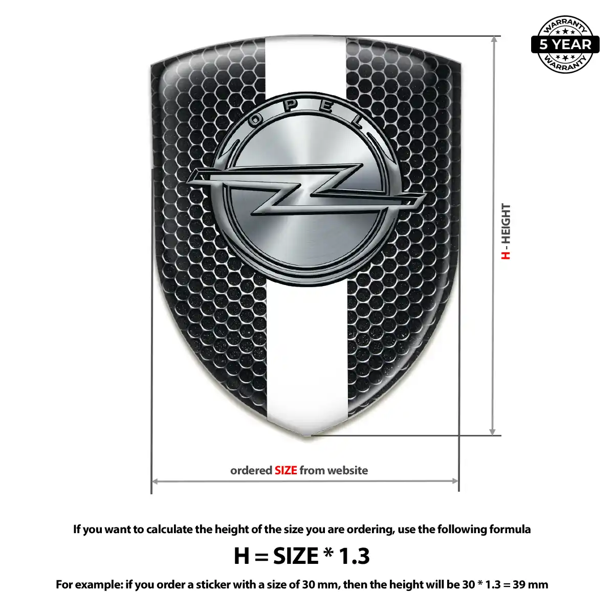 Opel Emblem Logo Badge Exterior Luxe