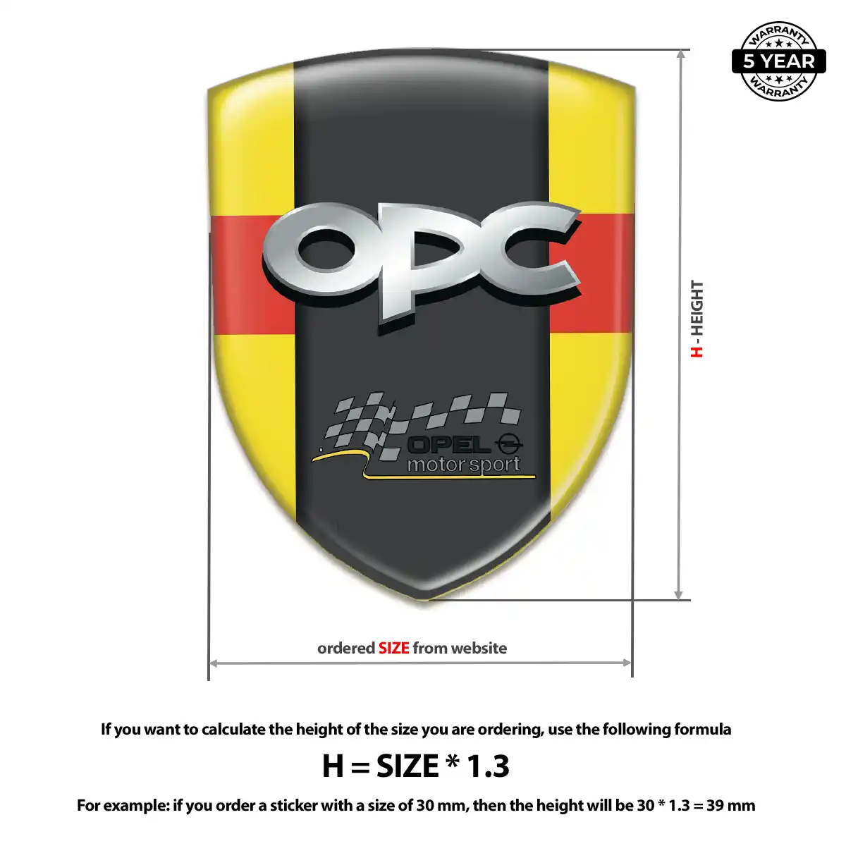 Opel Emblem Logo Badge Interior Elegance
