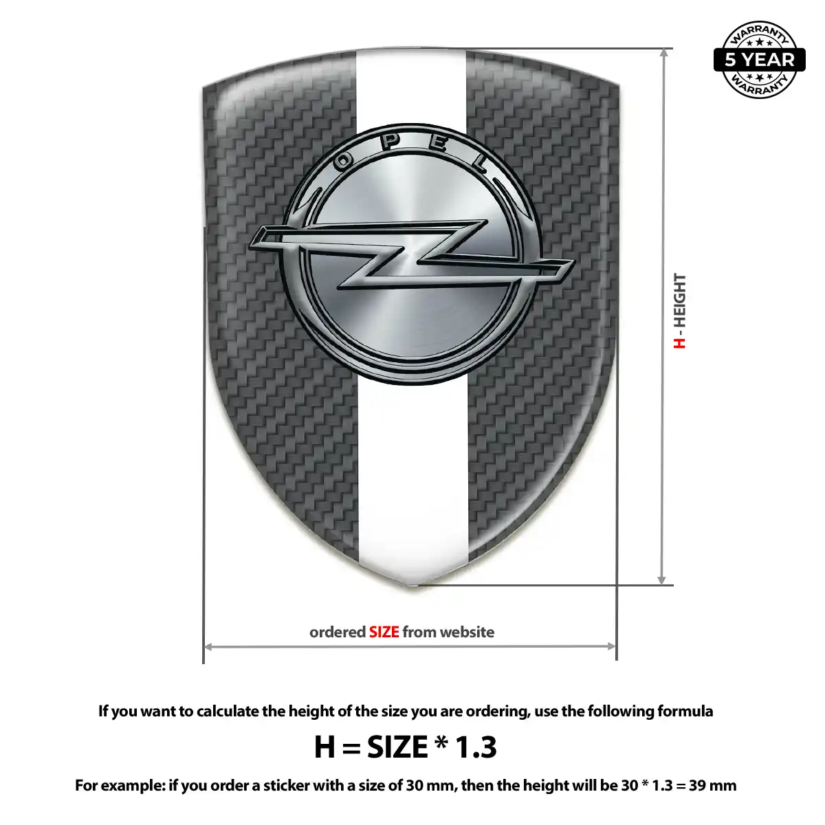 Opel Emblem Logo Badge Noble Edition