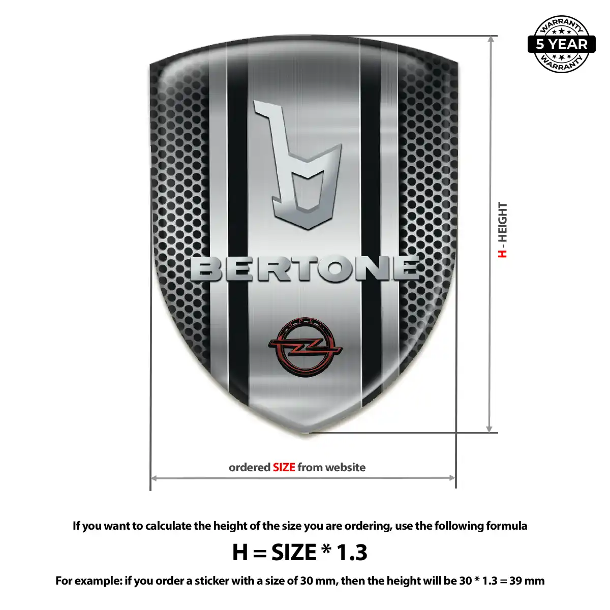Opel Emblem Logo Badge Outer Style