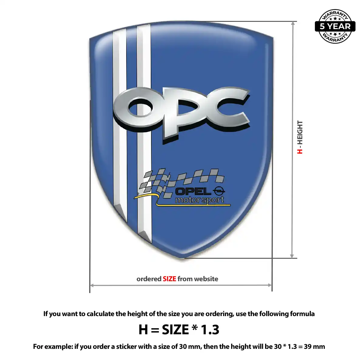 Opel Emblem Logo Badge Resin Luxe