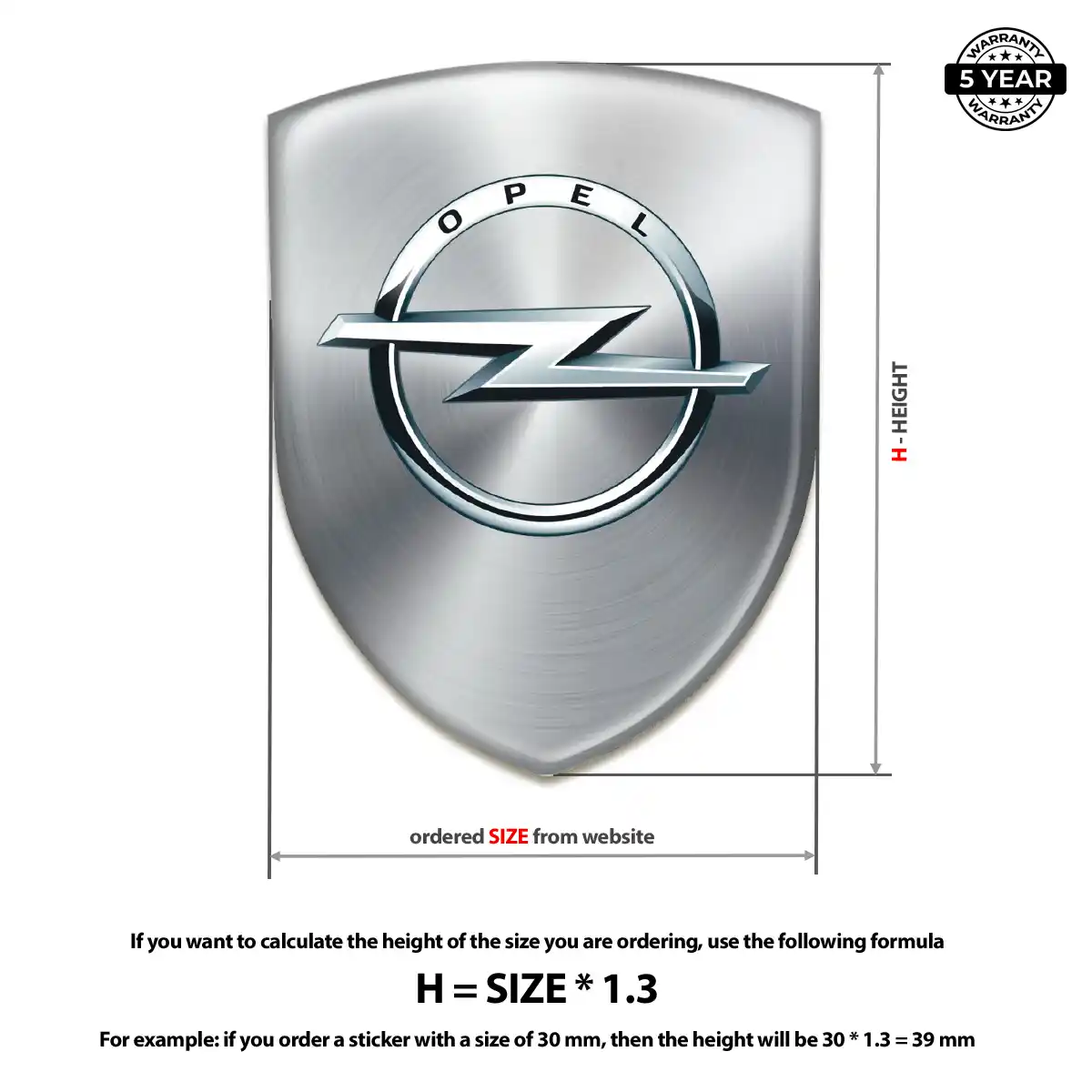 Opel Emblem Logo Opulent Line