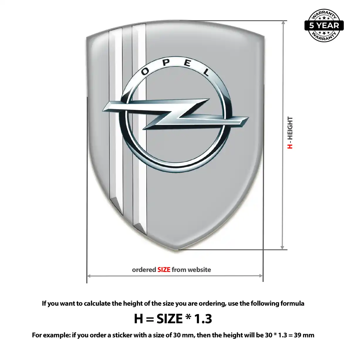Opel Emblem Logo Prime Quality