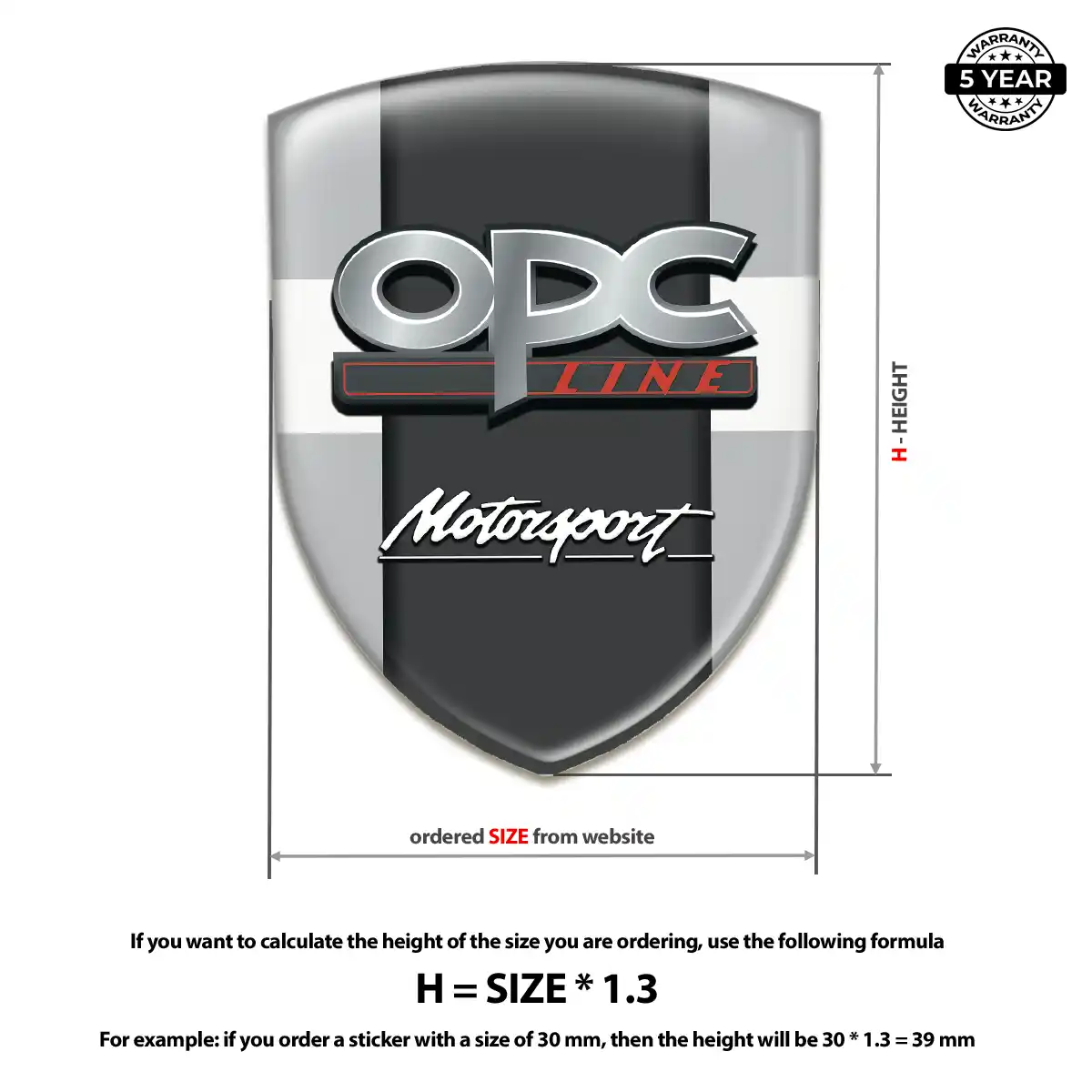 Opel Emblem Logo Resin Luxe