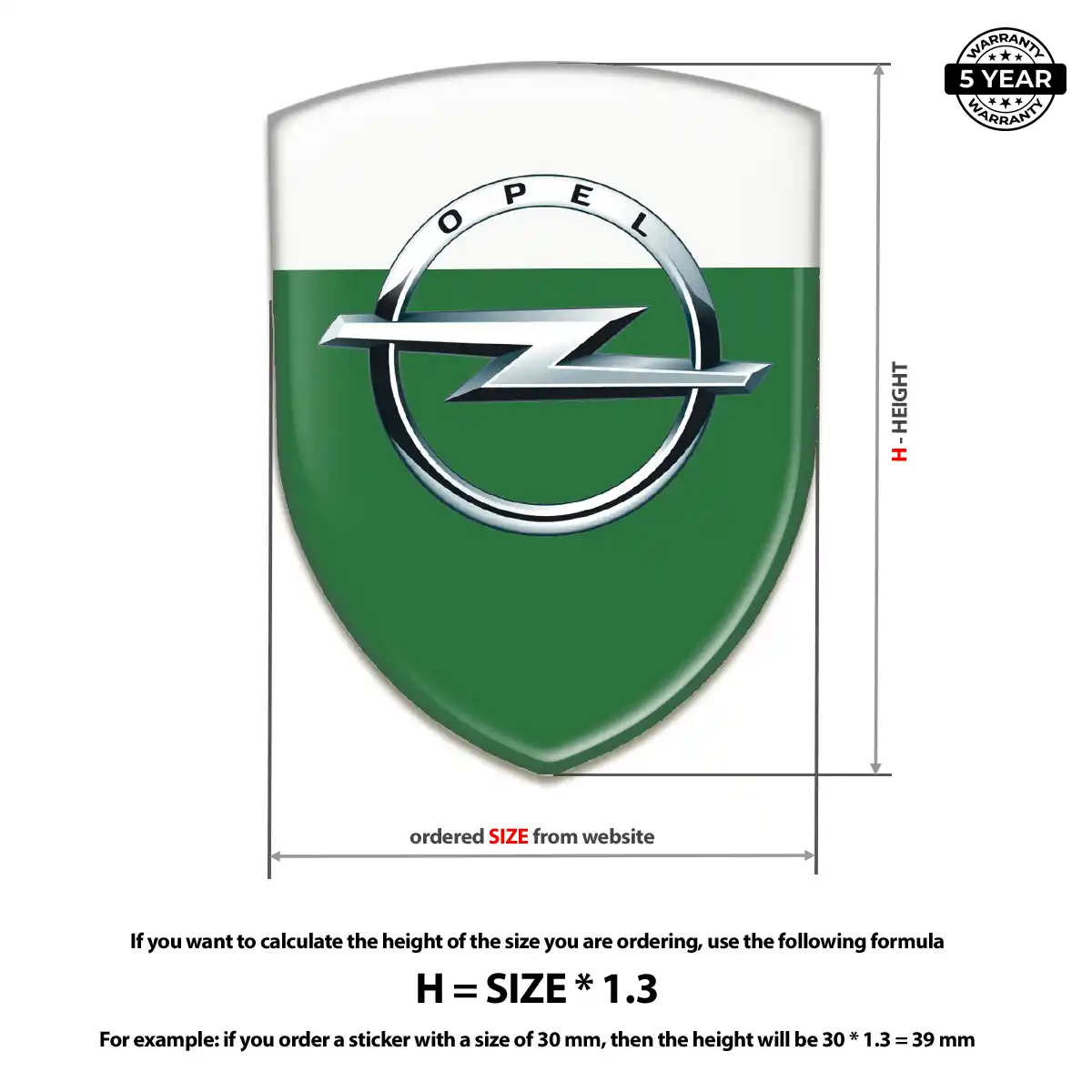 Opel Emblem Premium Dome