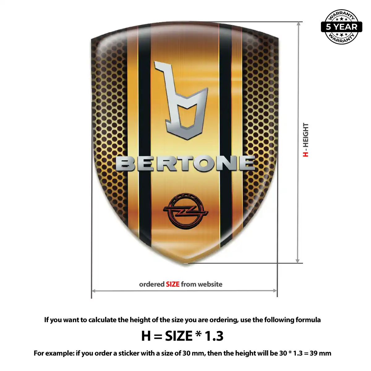 Opel Emblem Resin Luxe