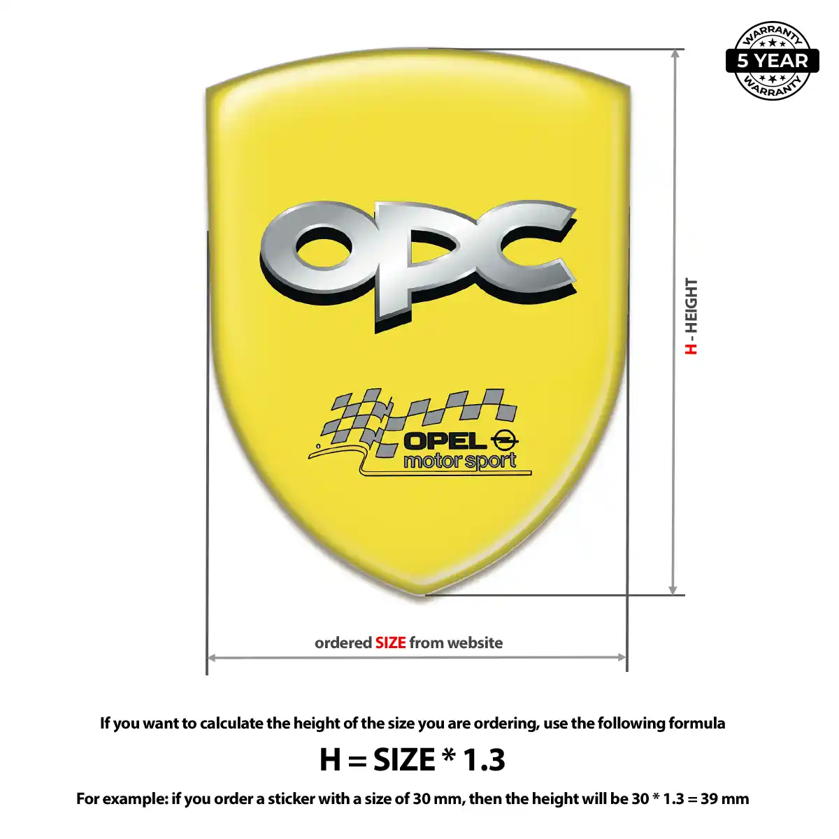 Opel Emblem Shield Exterior Luxe
