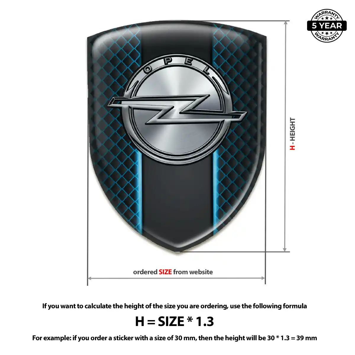 Opel Emblem Shield Interior Elegance