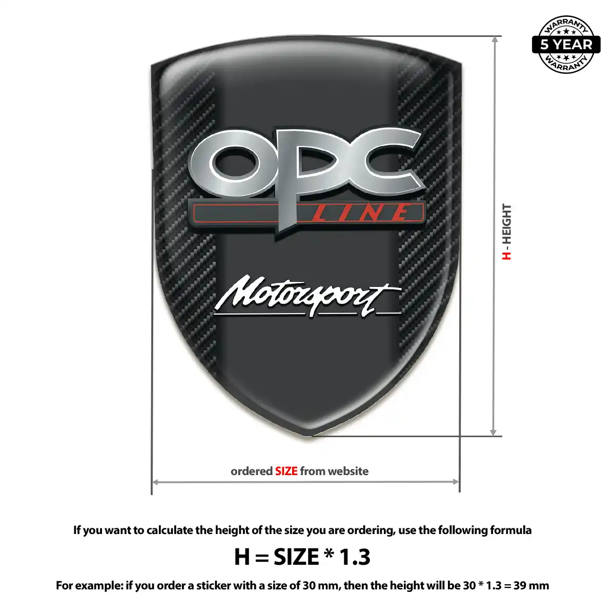 Opel Emblem Shield Noble Edition