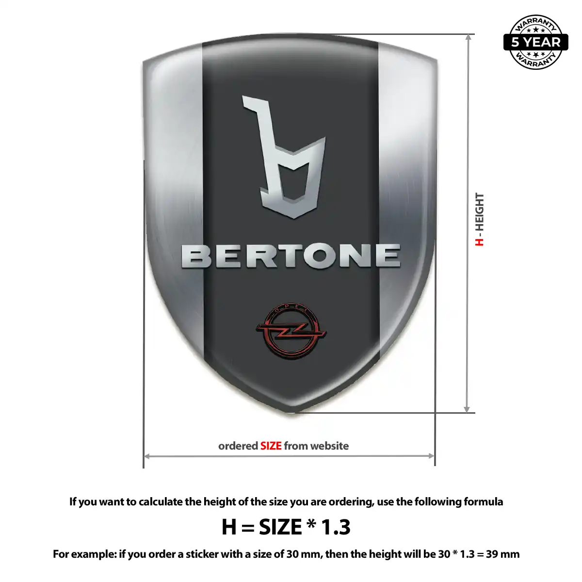 Opel Emblem Shield Opulent Line