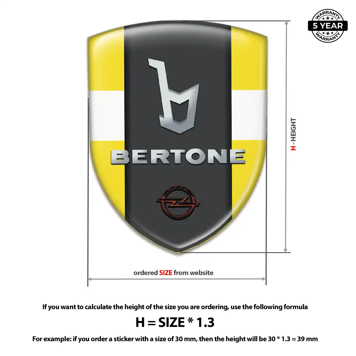 Opel Emblem Shield Outer Style