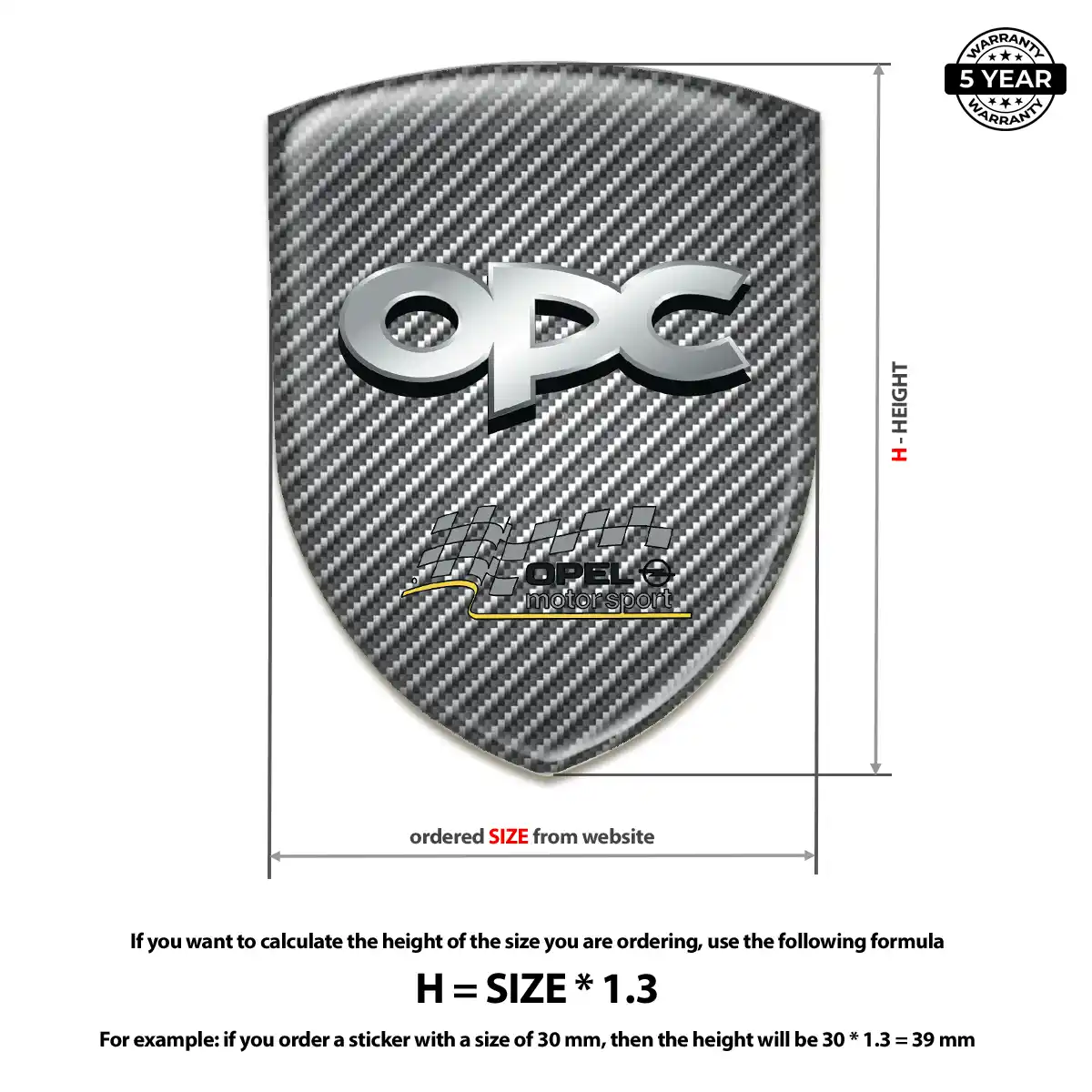Opel Emblem Shield Resin Elite