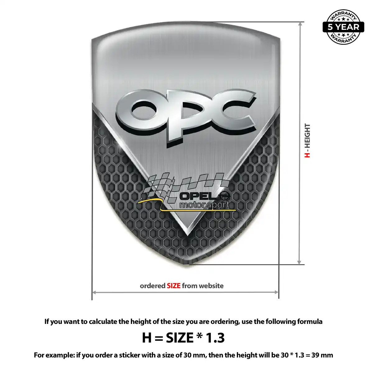 Opel Emblem Shield Signature Grade