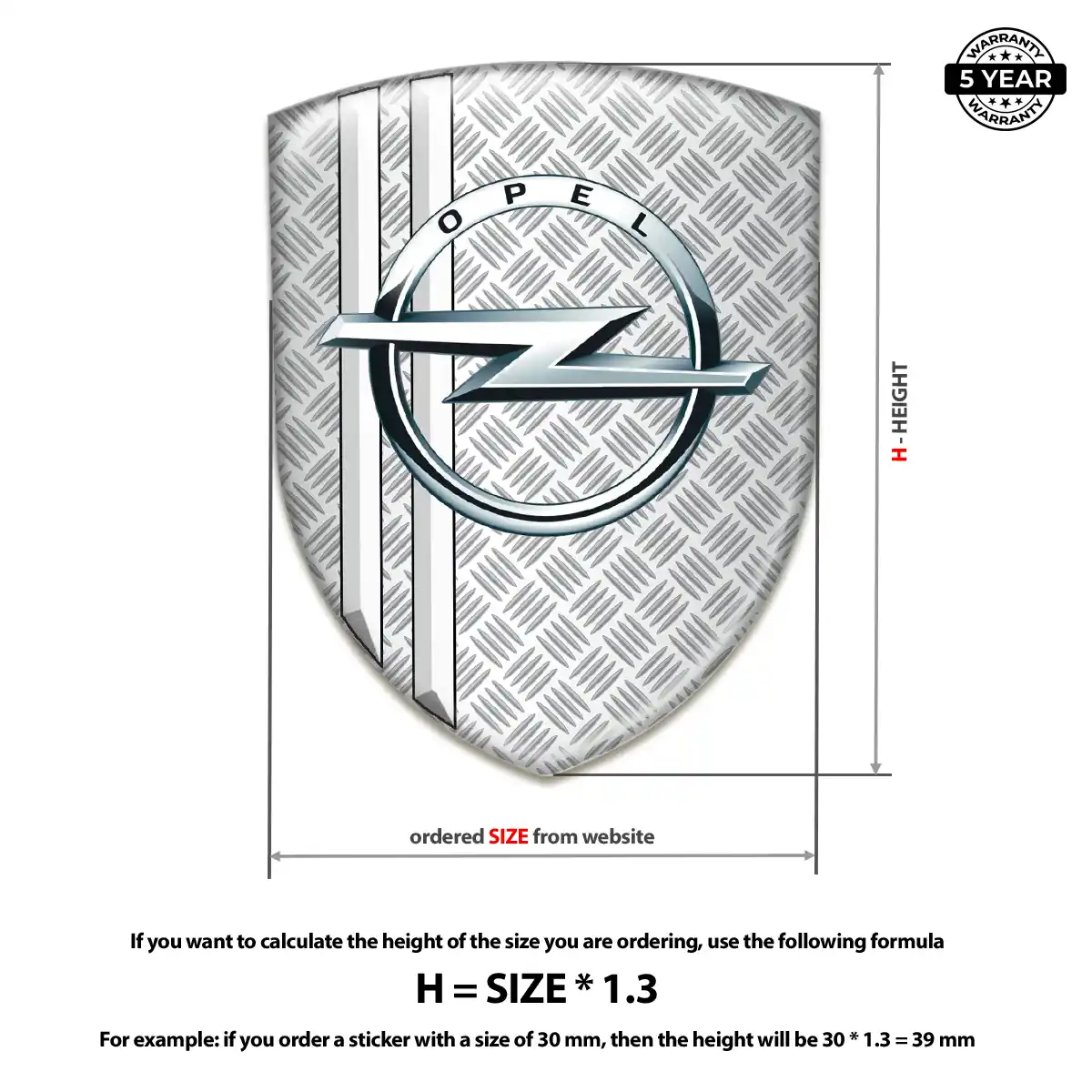 Opel Emblem Shield Sleek Style